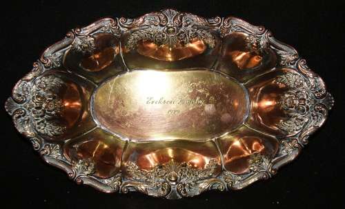 EMESS silver Plated `Ereksen Trophy 1979` Trophy Dish