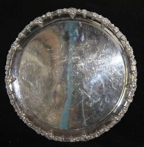 *REDUCED* Seranco SP on B Serving Tray with Grape Pattern Embellishments