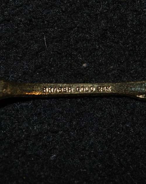 *REDUCED* 2x Braber Gold Plated Sugar Spoons