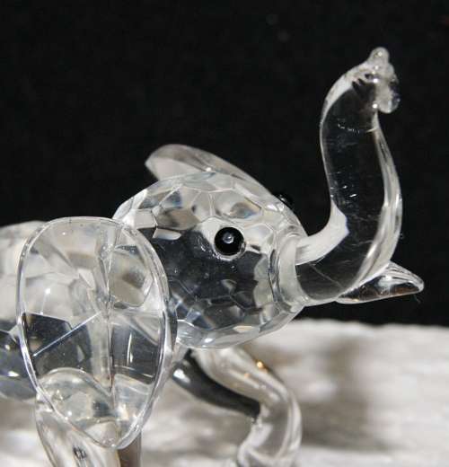 Crystal Elephant Figurine