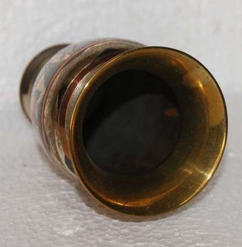 Vintage Egyptian Tri-Coloured Etched Metal Vase @@@ CCCRRRAAAZZZYYY R1 START!!!