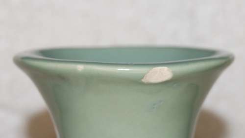 Green Ceramic Vase *REDUCED* (Chipped)