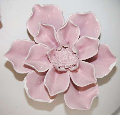 Spherical Ceramic Vase *REDUCED* (Flea Bites to Petals)