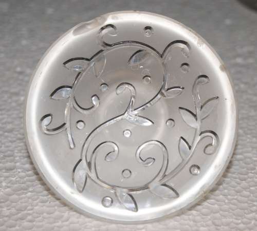 Pair of Glass Candle Holders *REDUCED* (Chipped)