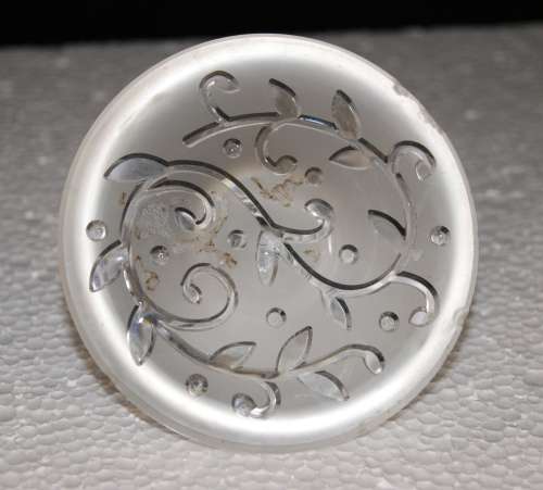 Pair of Glass Candle Holders *REDUCED* (Chipped)