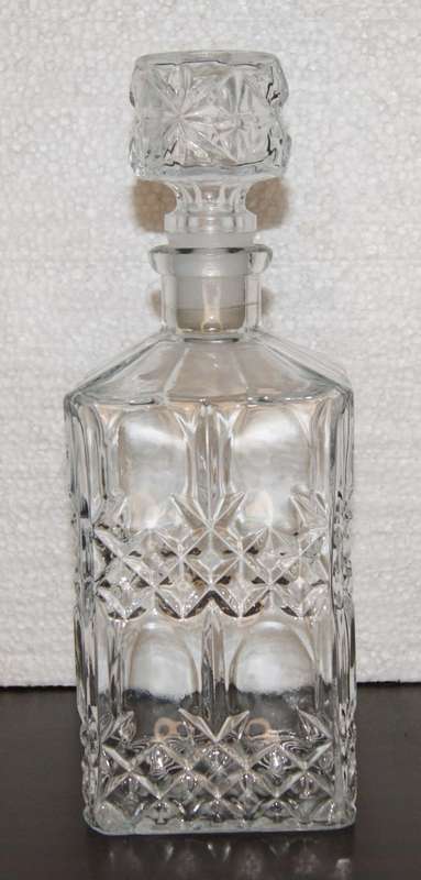 Molded Glass Decanter