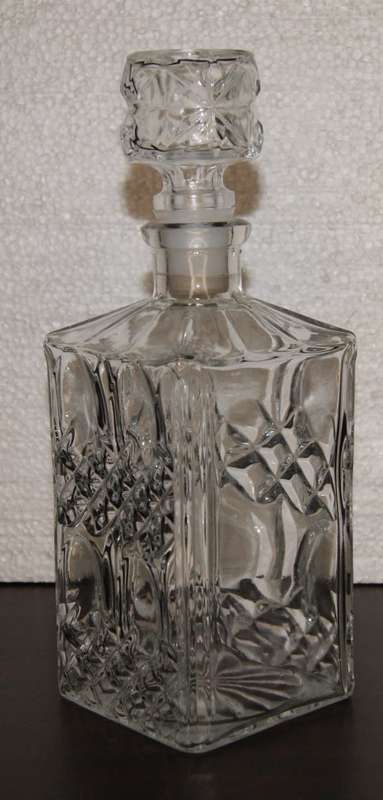 Molded Glass Decanter
