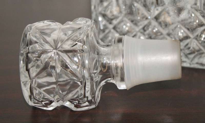 Molded Glass Decanter
