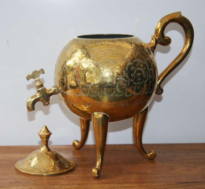 Brass Spherical Teapot