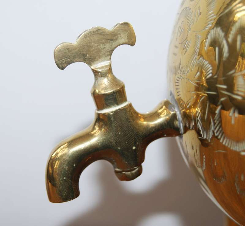 Brass Spherical Teapot