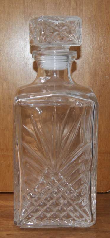 Molded Glass Decanter