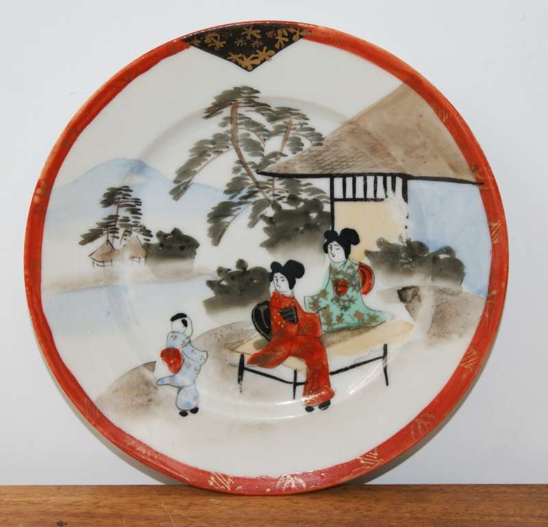 Vintage Chinese Hand Painted Side Plates (5 Available)