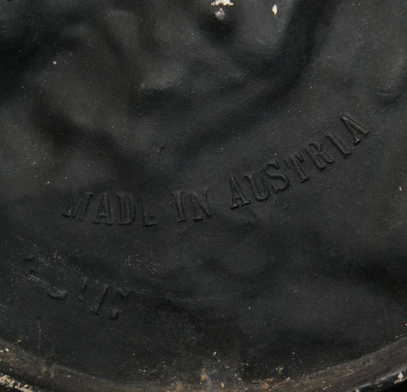 Vintage Austrian Chalk-Ware High Relief Display Plate `Carn Brea Castle`