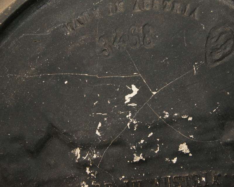 Vintage Austrian Chalk-Ware High Relief Display Plate `Gwennap Pit`