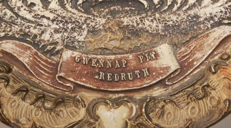 Vintage Austrian Chalk-Ware High Relief Display Plate `Gwennap Pit`