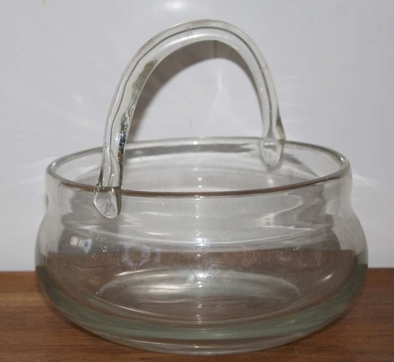 Glass Bowl with Handle