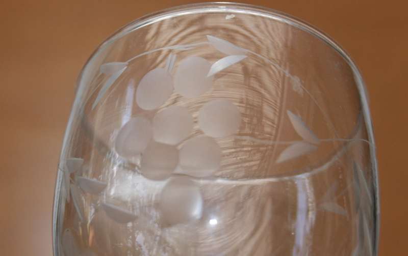 Grape Pattern Sherry Glass