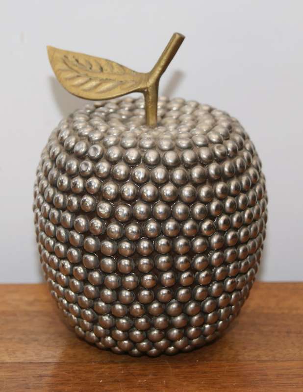 Mixed Metal Apple Ornament