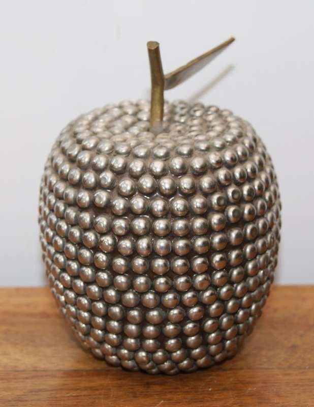 Mixed Metal Apple Ornament