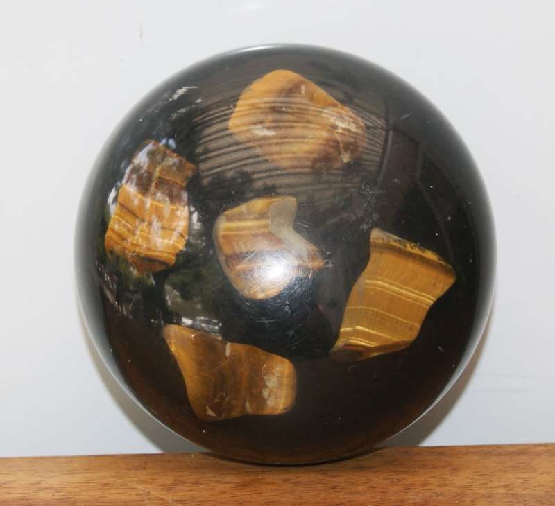 Tigers Eye Cast in Resin Paper Weight