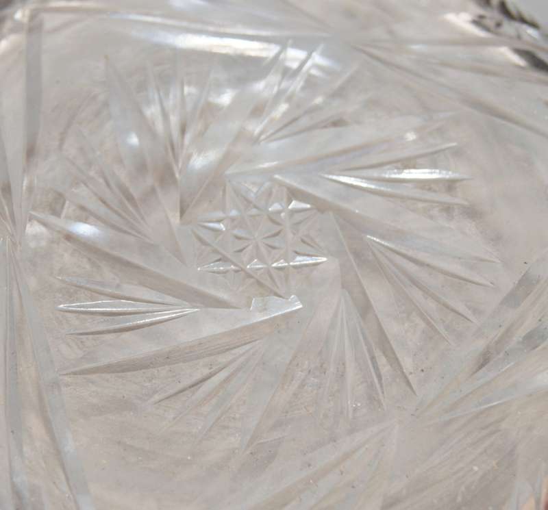 Hand Cut Crystal Powder Bowl