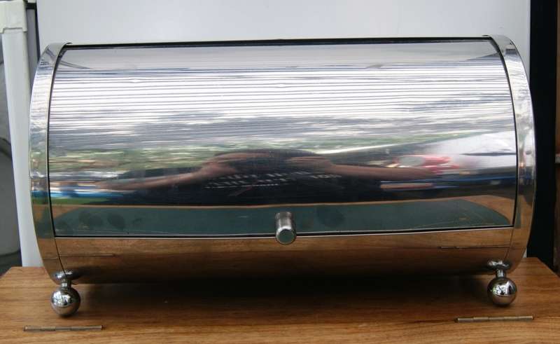 Vintage Styled Stainless Steel Bread Bin