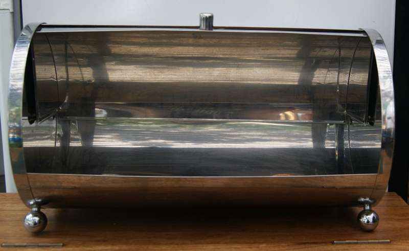 Vintage Styled Stainless Steel Bread Bin