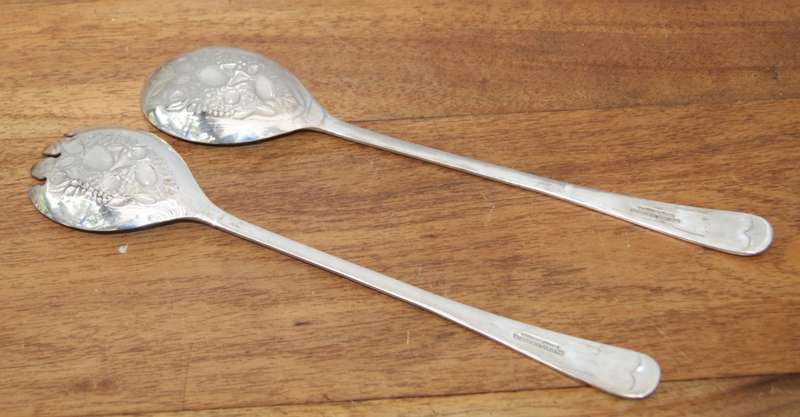 Sheffield Silver Plated Salad Serving Set