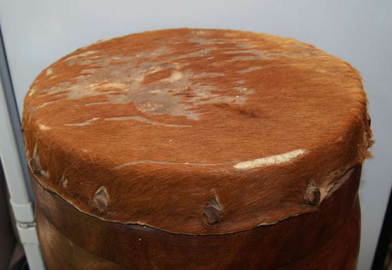 Vintage Hand carved Djembe Drum