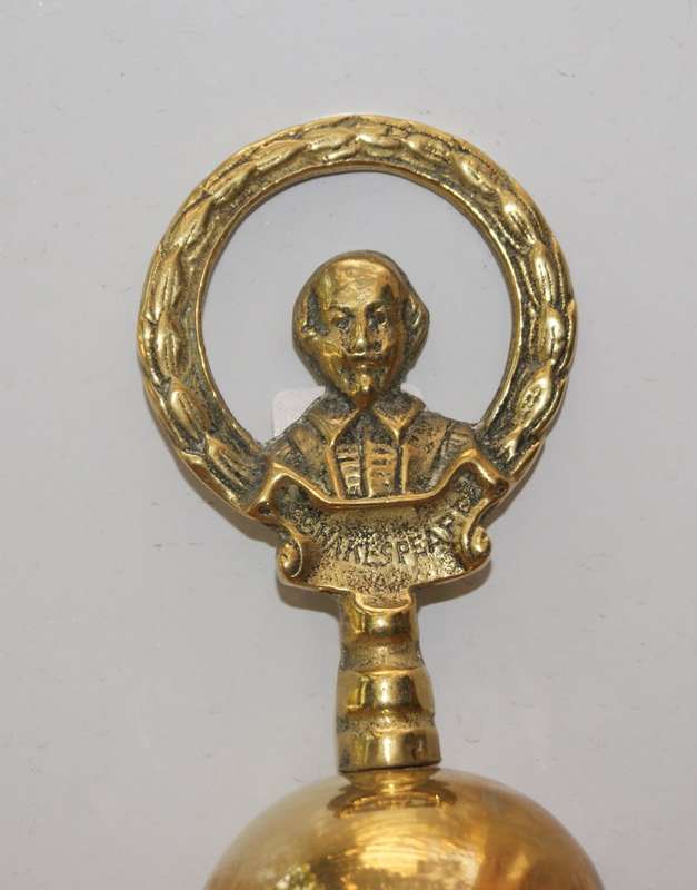 Vintage Brass Shakespeare Fire Brush