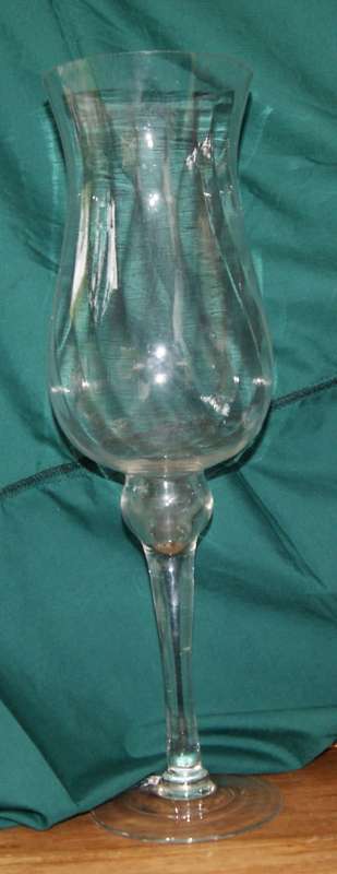 Large Stemmed Glass Vase