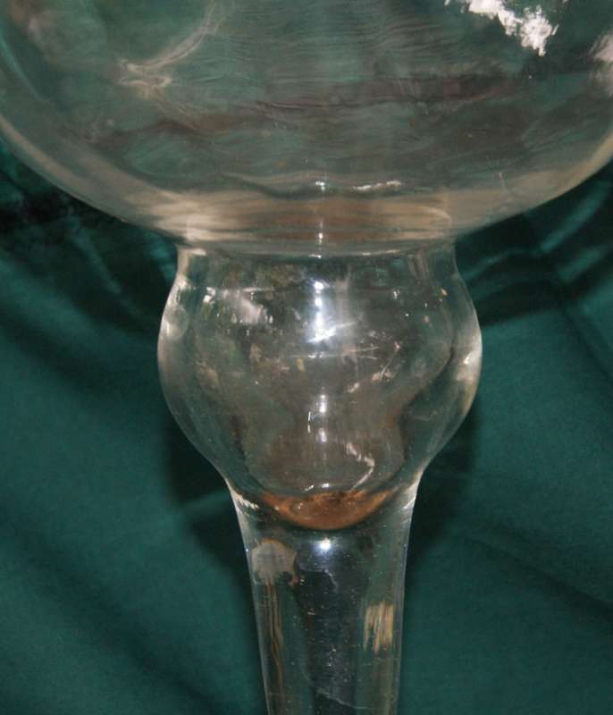 Large Stemmed Glass Vase