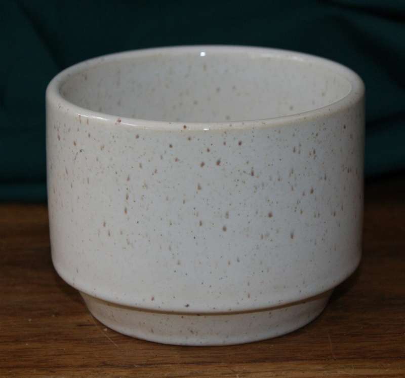 Glazed Stoneware Sugar Bowl