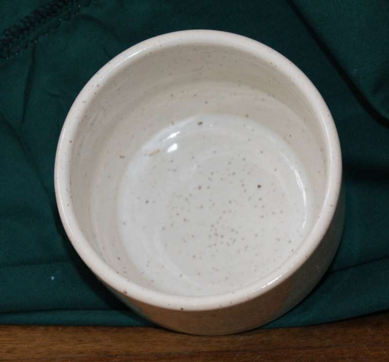 Glazed Stoneware Sugar Bowl