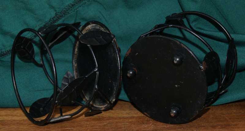 Pair of Metal Candle Holders