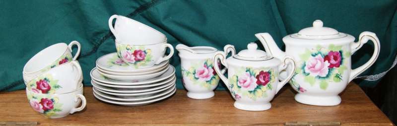 Vintage Children`s Porcelain Teaset