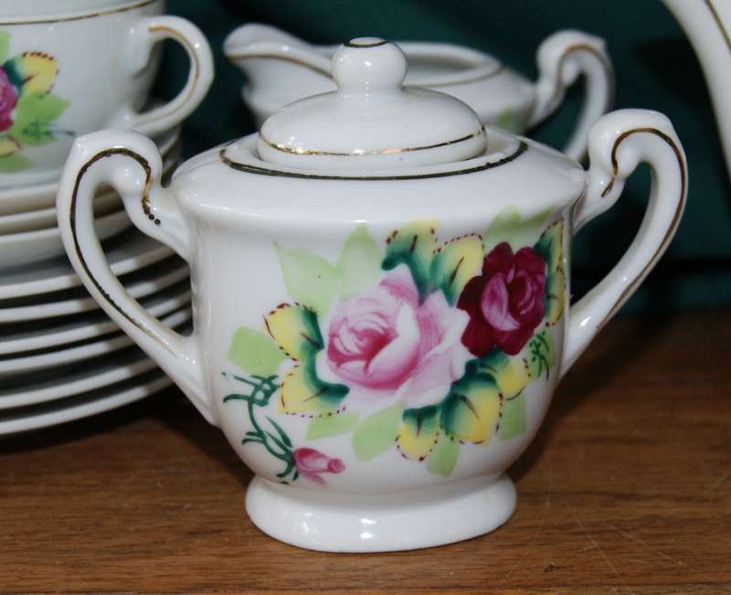 Vintage Children`s Porcelain Teaset