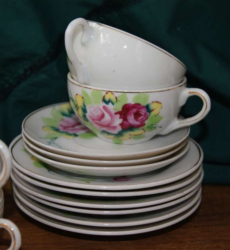 Vintage Children`s Porcelain Teaset