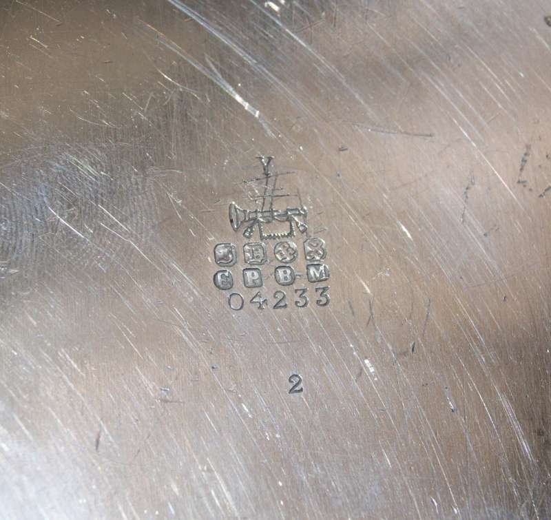 Antique Hand Etched EPBM Sugar Bowl