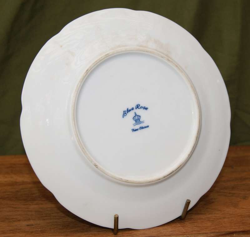 Blue Rose Fine China Side Plate