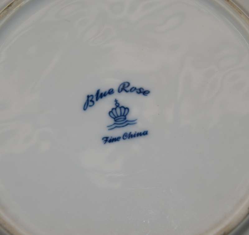 Blue Rose Fine China Side Plate