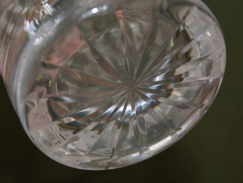 Crystal High Ball Glass with Molding Flaw