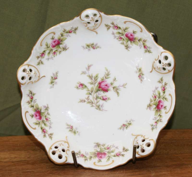 Rosenthal `Classic Rose Collection` Pierced Bon Bon Dish