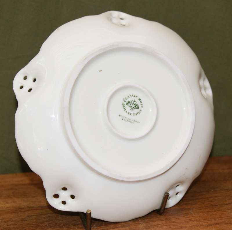 Rosenthal `Classic Rose Collection` Pierced Bon Bon Dish