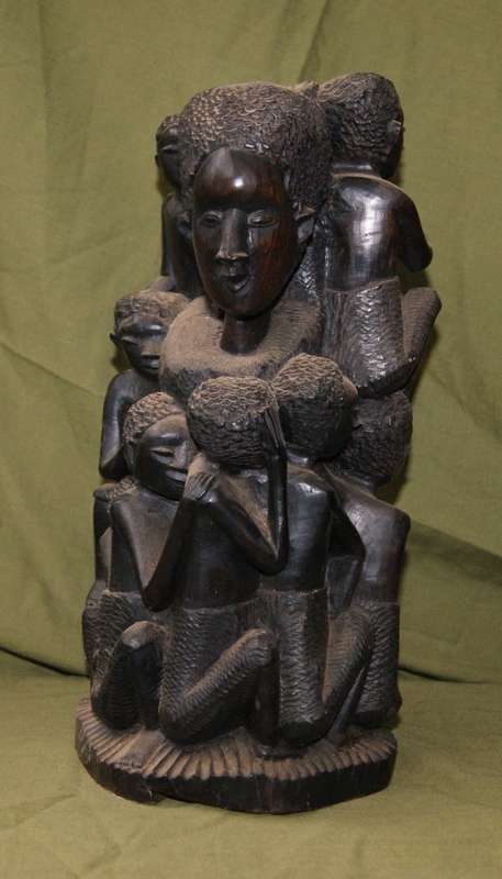 Hand Carved Ebony African Tree of Life