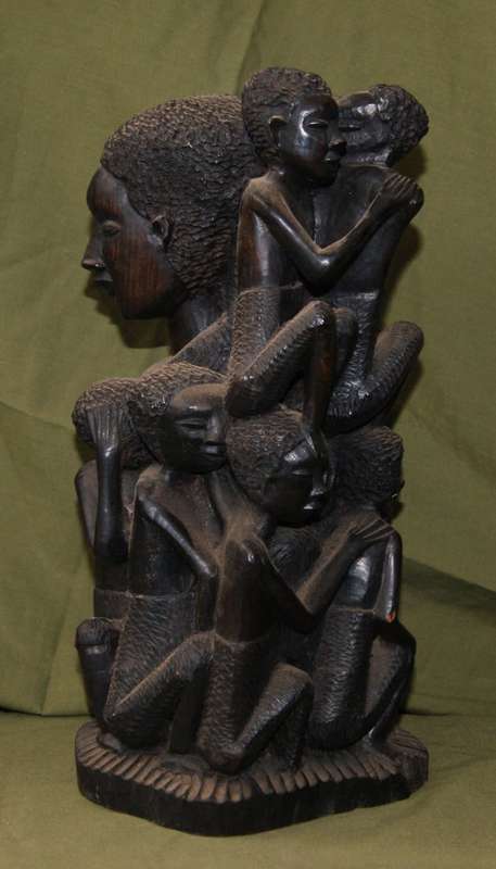 Hand Carved Ebony African Tree of Life