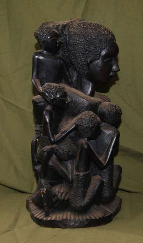 Hand Carved Ebony African Tree of Life