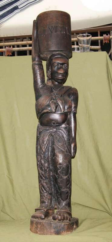 Hand Carved African Female Statue