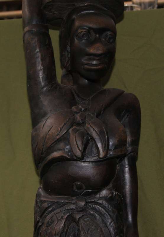 Hand Carved African Female Statue