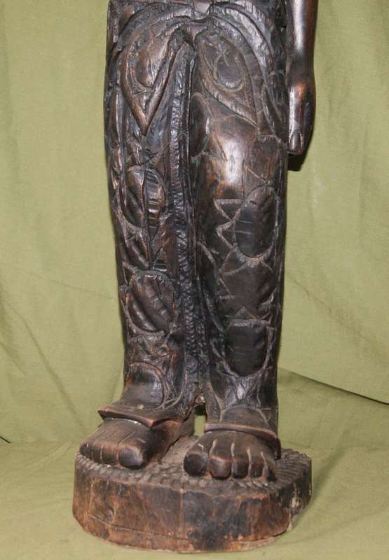 Hand Carved African Female Statue